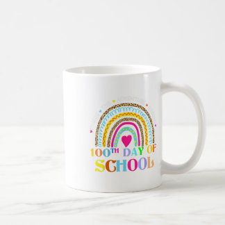 Schullehrertag - 100 Tage intelligenter Regenbogen Kaffeetasse