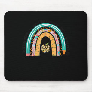 Schullehrertag - 100 Tage intelligenter Regenbogen Mousepad