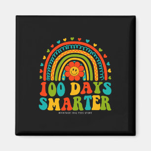 Schullehrertage Junge Mädchen 100 Tage klüger R Magnet
