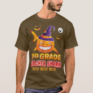 Schulleiter Shark Boo Pumpkin Halloween Secret T-Shirt