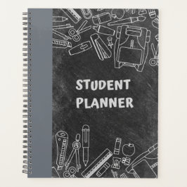 SCHULLIEFERUNGEN AUF DER CHALKBOARD WEEKLY PLANNER PLANER