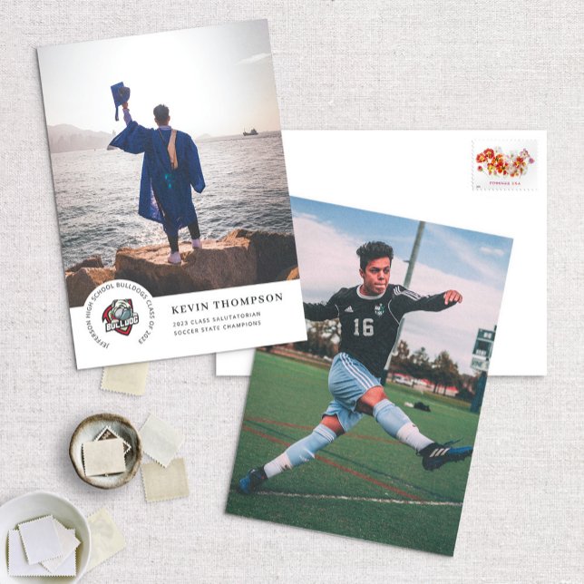 Schullogos und Foto-Abschluss Ankündigung (Von Creator hochgeladen)