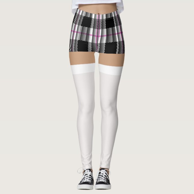 Schulmädchen-Kostüm (Socken) Leggings (Vorderseite)