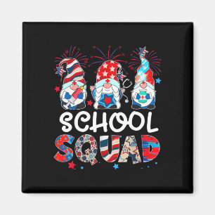 Schulmannschaft Gnom Krankenschwester patriotische Magnet