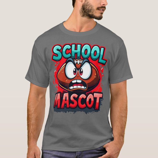 Schulmaskottchen Amerikaner T-Shirt (Vorderseite)