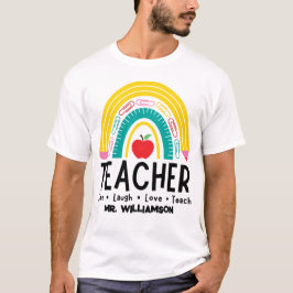 Schulmaterial für Regenbogenlehrer T-Shirt