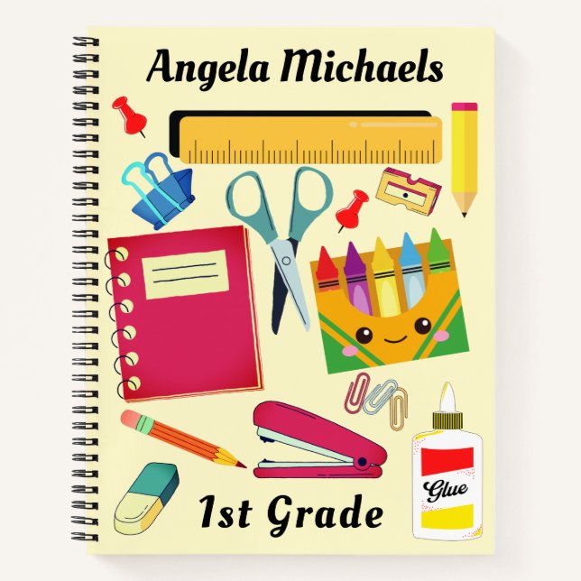 Schulmaterial für Schüler Notizbuch (Vorderseite)