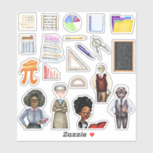 Schulmathematik Lehrer Stickers