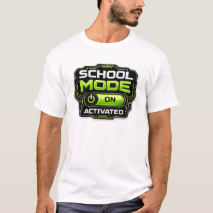 Schulmodus aktiviert Lustiger Gamer Zurück zur Sch T-Shirt