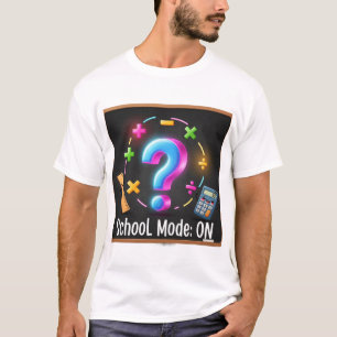 Schulmodus aktiviert – Lustiges Schultafel-Design T-Shirt