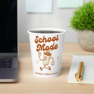 Schulmodus: Auf Koffein und Wi-Fi laufen - Tasse Pappbecher