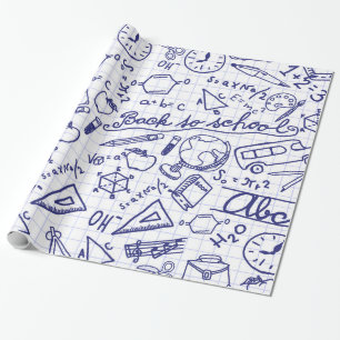 Schulmuster Geschenkpapier