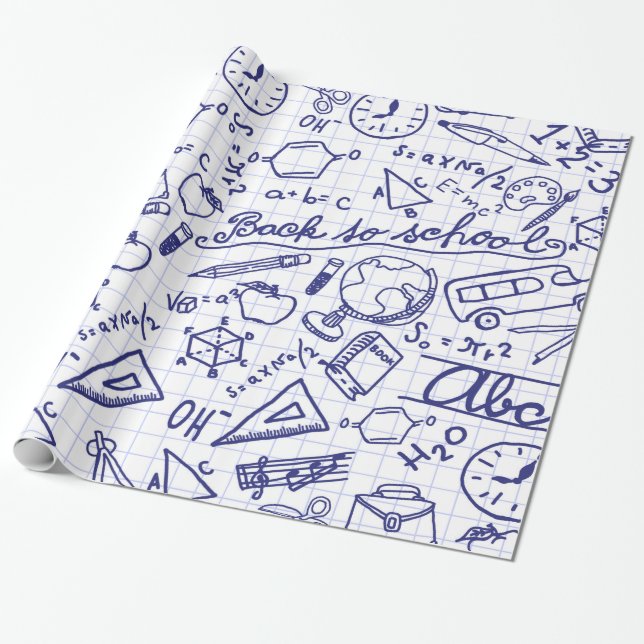Schulmuster Geschenkpapier (Ungerollt)