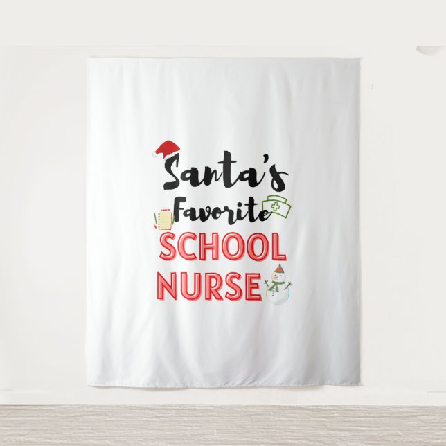 Schulnahrung Weihnachten Wandteppich (Vorderseite)