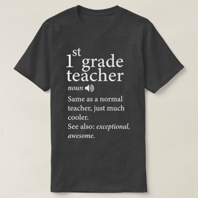 Schulnoun der 1. Klasse zurück zur Schule in 100 T T-Shirt (Design vorne)