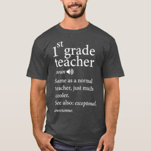 Schulnoun der 1. Klasse zurück zur Schule in 100 T T-Shirt