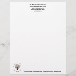 Schulpersonal Personalisiert Briefbogen