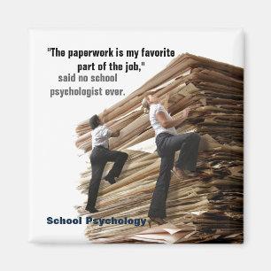 Schulpsychologe-Bergsteiger-Magnet Magnet