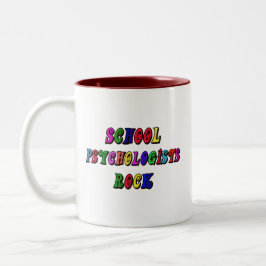 SCHULpsychologe-FELSEN Zweifarbige Tasse