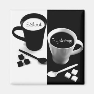 Schulpsychologie-Kaffee-Magnet Magnet