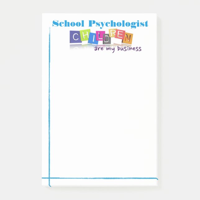 Schulpsychologie/-kinder sind- mein post-it klebezettel (Vorderseite)