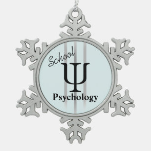 Schulpsychologie-Zinn-Verzierung Schneeflocken Zinn-Ornament