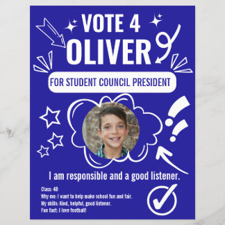 Schulrats-Wahlvorlage für Kinder  Flyer