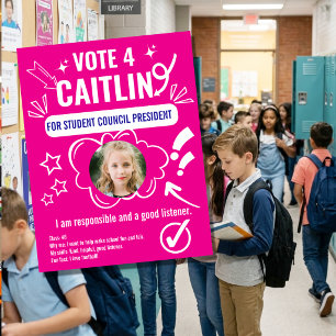 Schulrats-Wahlvorlage für Kinder Flyer