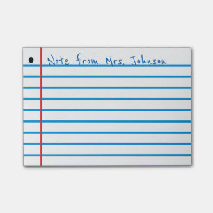 Schulregel Post-it Klebezettel