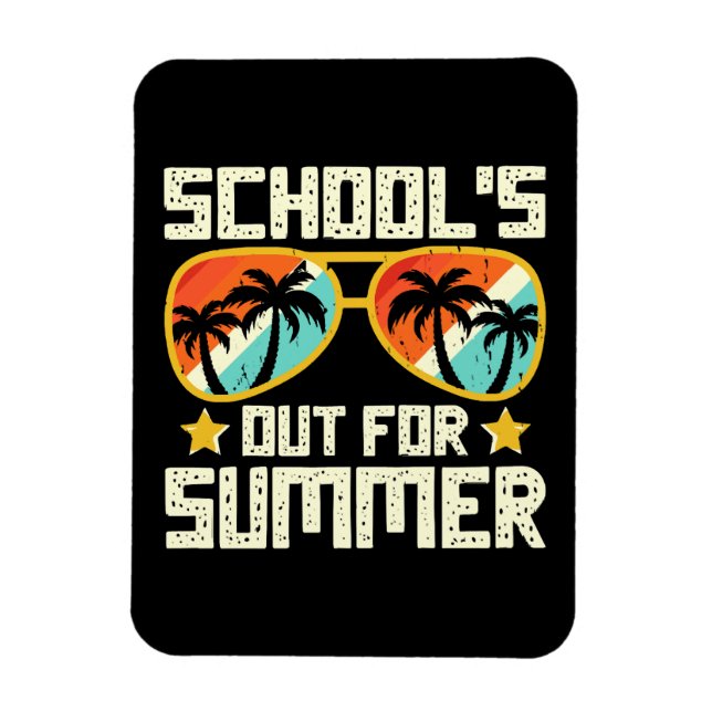 Schulschluss für den Sommer Magnet (Vertikal)