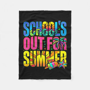 Schulschluss für die Sommerferien Lehrer Schüler l Fleecedecke
