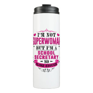 Schulsekretär Tumbler Funny Gift für Frauen Thermosbecher