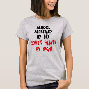 Schulsekretärin Zombie Joke T-Shirt