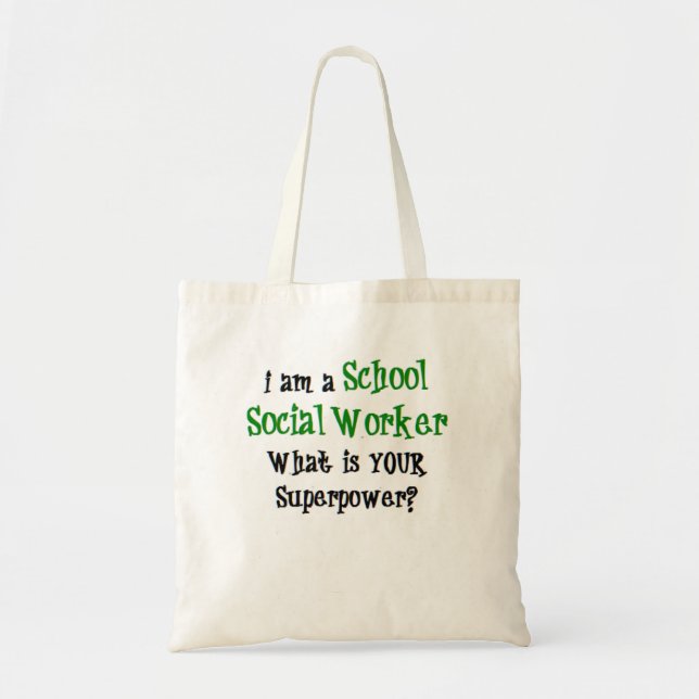 Schulsozialarbeiter Schule Tragetasche (Vorne)
