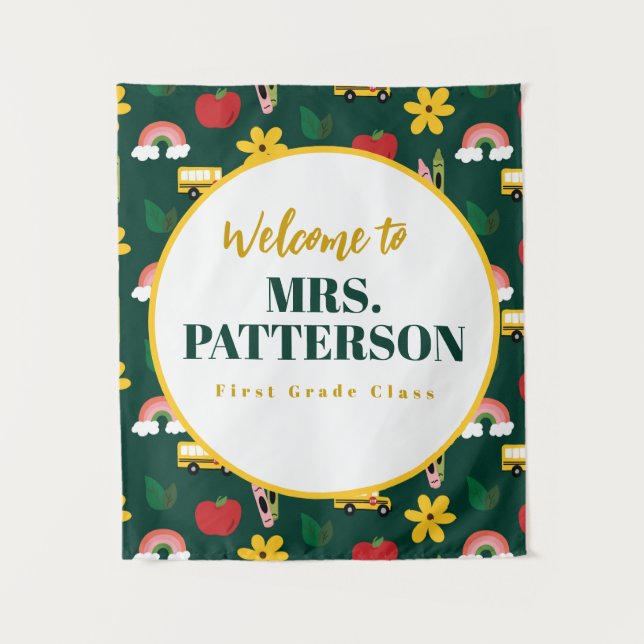 SchulspeicherlehrerIn-Klassenzimmer Wandteppich (Vorderseite)