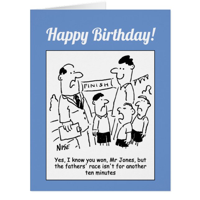 Schulsporttages - Race Funny Card (Vorderseite)