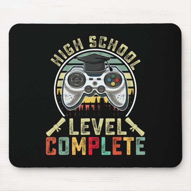 Schulstufe - Abschluss-Geschenk der Gamer School Mousepad (Vorne)
