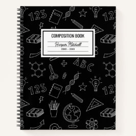 Schulsymbole für benutzerdefinierte Notebook-Zusam Notizbuch