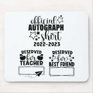 Schultag 2022-2023 Autografischer Abschluss Mousepad