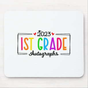 Schultag 2023 Autograph 1st Grade Abschluss Mousepad