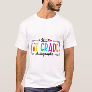 Schultag 2023 Autograph 1st Grade Abschluss T-Shirt