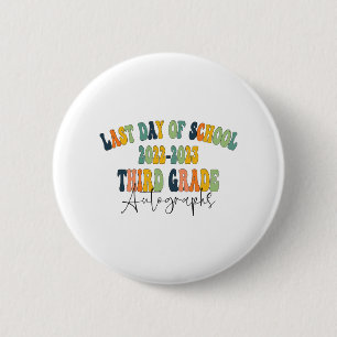Schultag 3. Grade Autographs 2023 Button