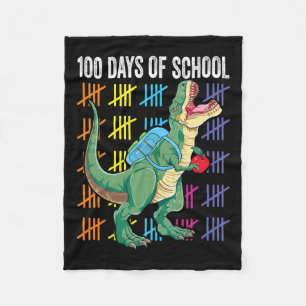 Schultag für Kleinkinder T-rex Fleecedecke