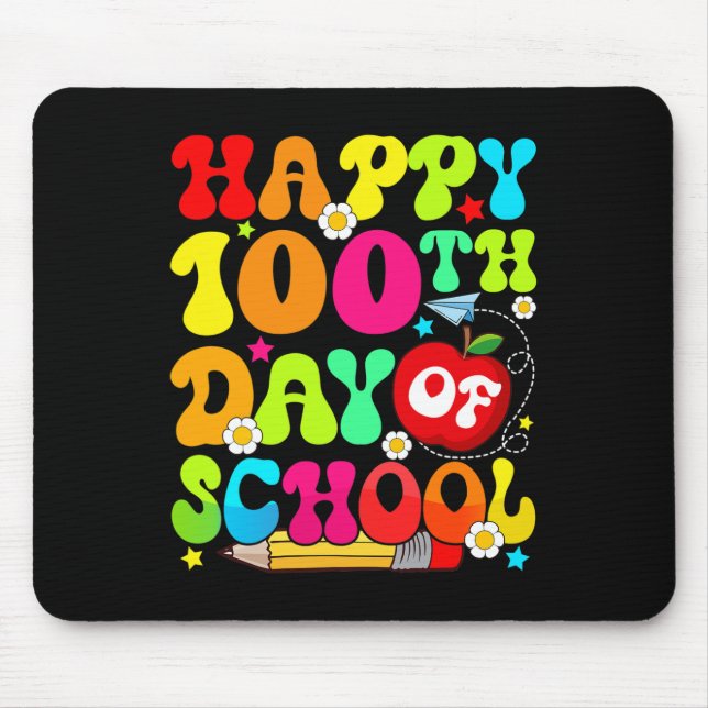 Schultag Kinder 100 Tage 4 Mousepad (Vorne)