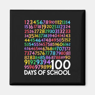 Schultag Kinder 100 Tage Mathematik Zahl Magnet