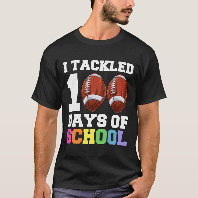 Schultag Kinder Fußball T-Shirt (Vorderseite)