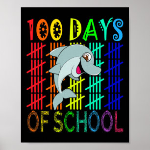 Schultage Lächeln Dolphin für intelligentere Kinde Poster