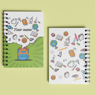 Schultasche   Klassenutensilien   Personalisierter Notizbuch