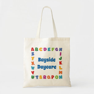 Schultasche mit dem hellen Polka Dot Alphabet Tragetasche