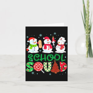 Schulteam Krankenpfleger Schneemann Stethoskop lus Karte
